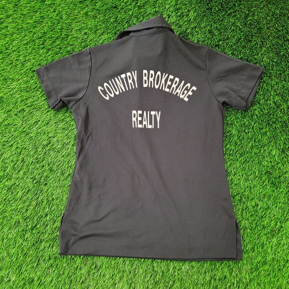 Vintage 80s King-Louie Polo Shirt Womens XS 17x24 Black - Picture 3 of 12